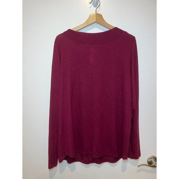 NWR St. Johns Bay Womens Red Long Sleeve Crewneck Sweater XL - Picture 5 of 7